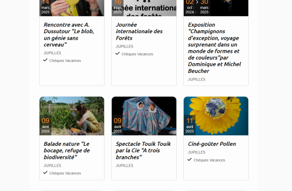 Rendez votre site plus attractif grâce aux widgets de Sarthe tourisme